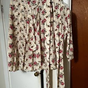 Gucci Floral Set Size 42 Top Size 44 Bottom Euro